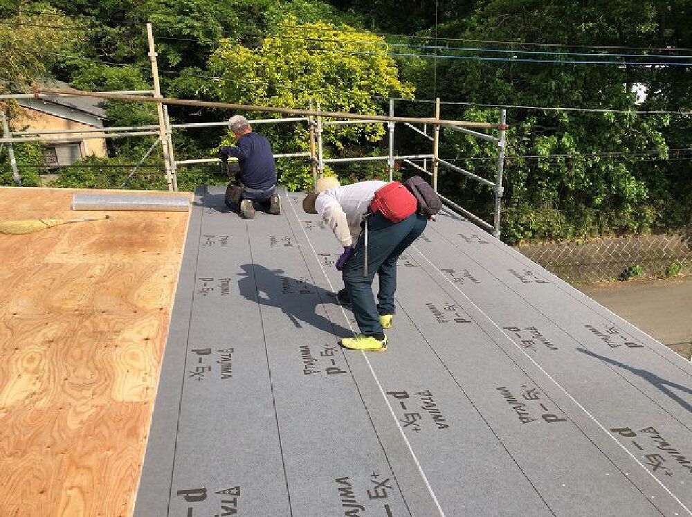 足利市の注文住宅建築中の写真