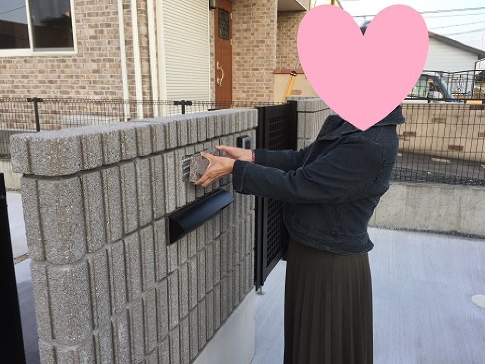 表札の取付け