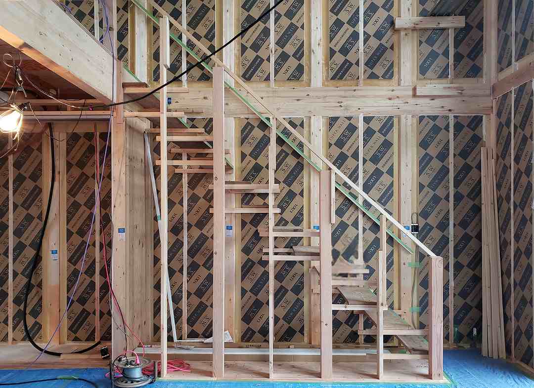 福富住宅の建築中の家画像