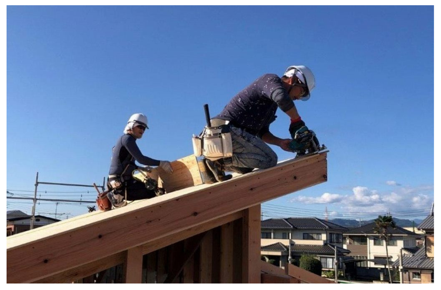 福富住宅の建築中の家画像