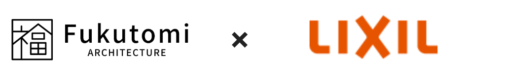 福富住宅のロゴ&times;リクシルのロゴ