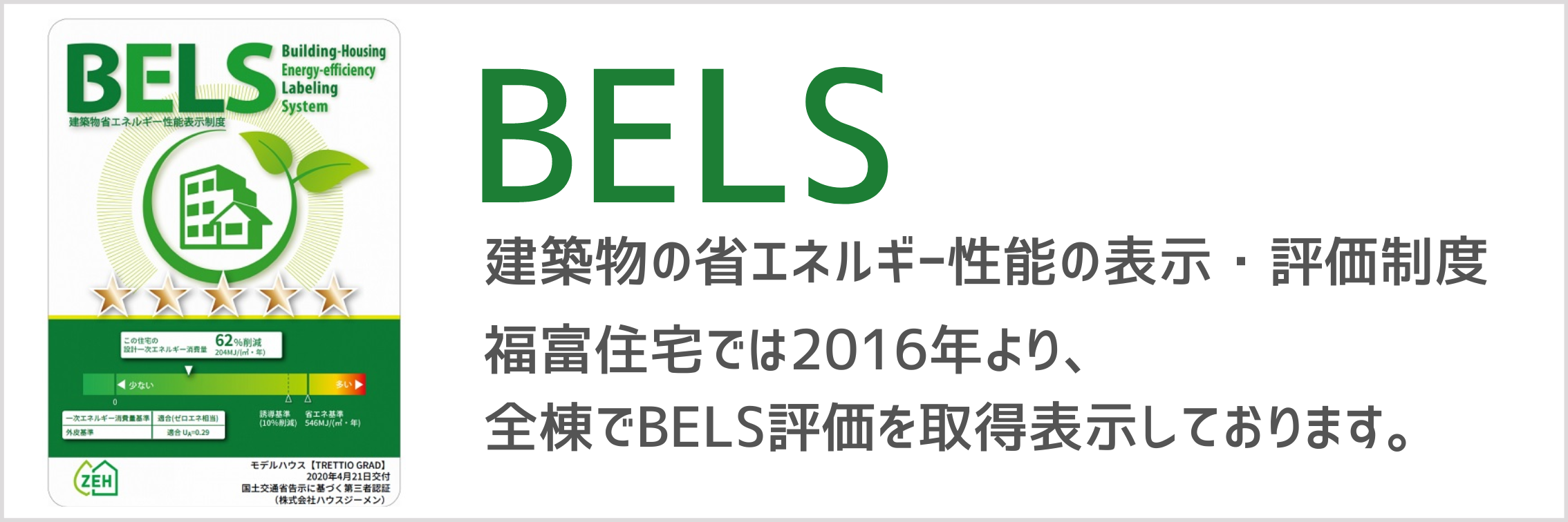 足利市の福富住宅　BELS評価の写真