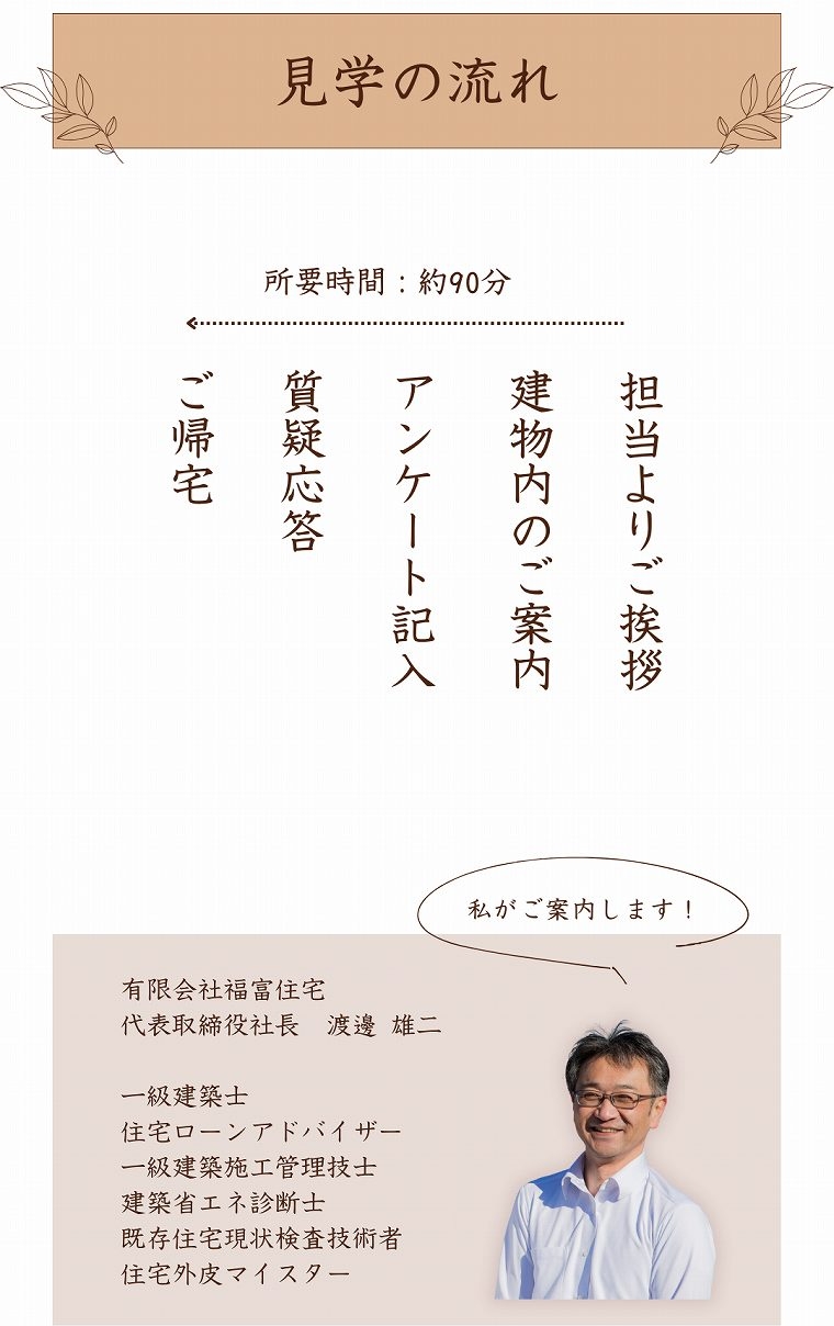 見学の流れ
