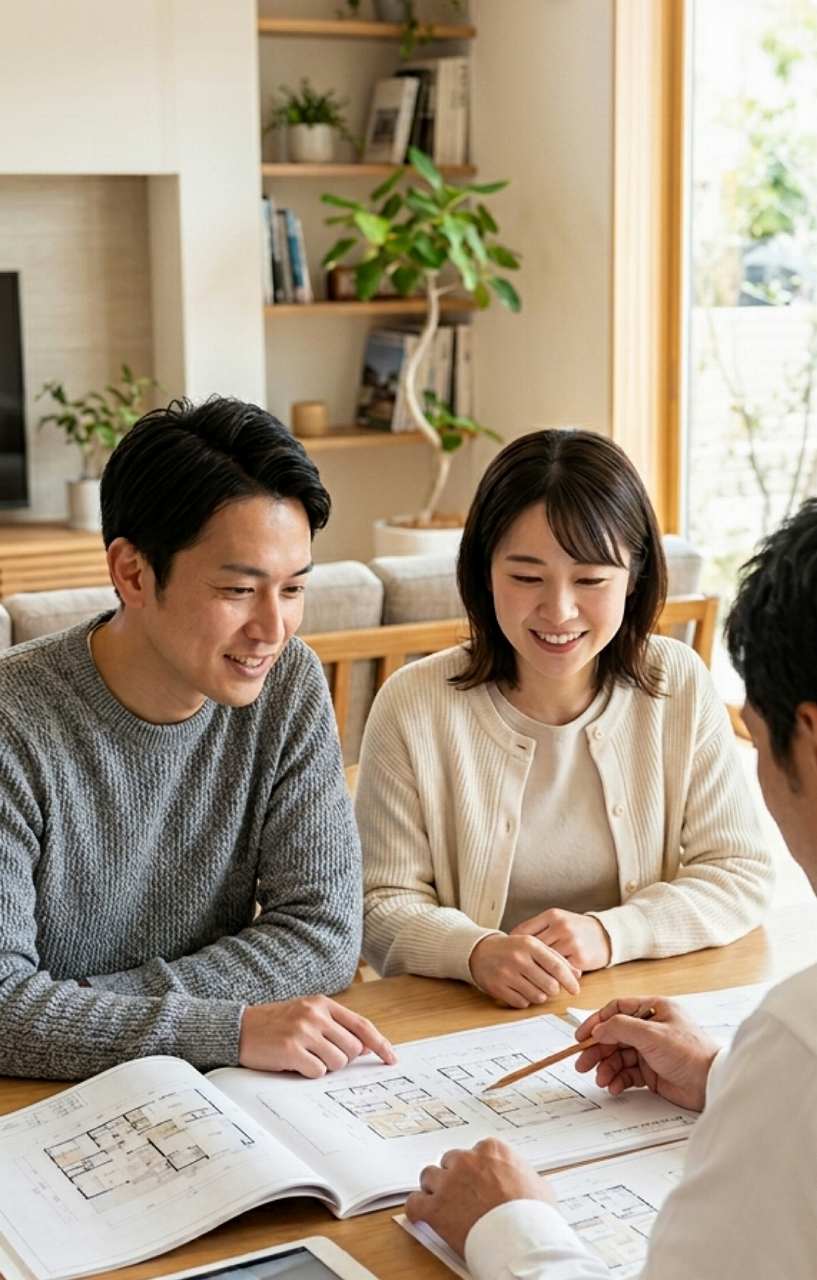 フルリノベーションの相談をする夫婦のイメージ画像