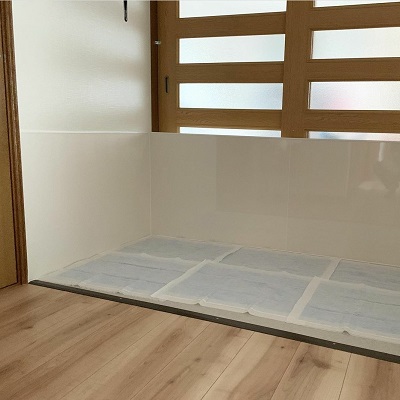 わんちゃんのトイレスペースの施工事例
