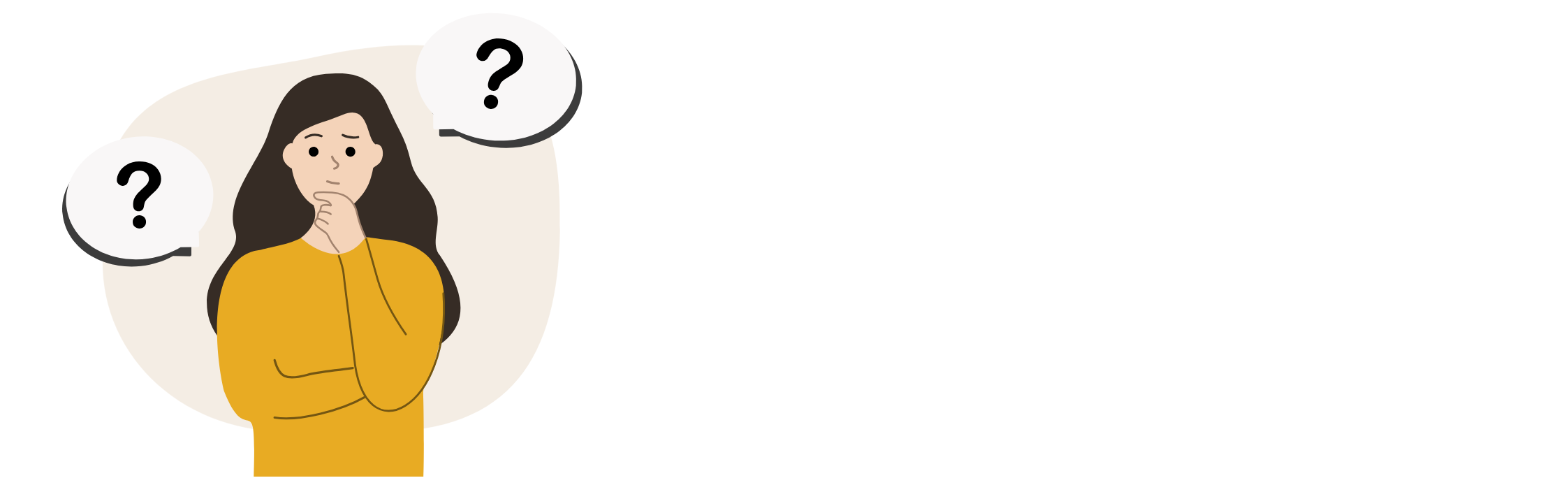 家づくりに悩む人のイラスト