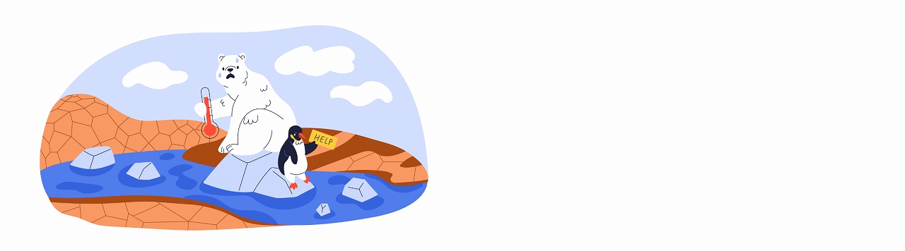地球温暖化のイラスト