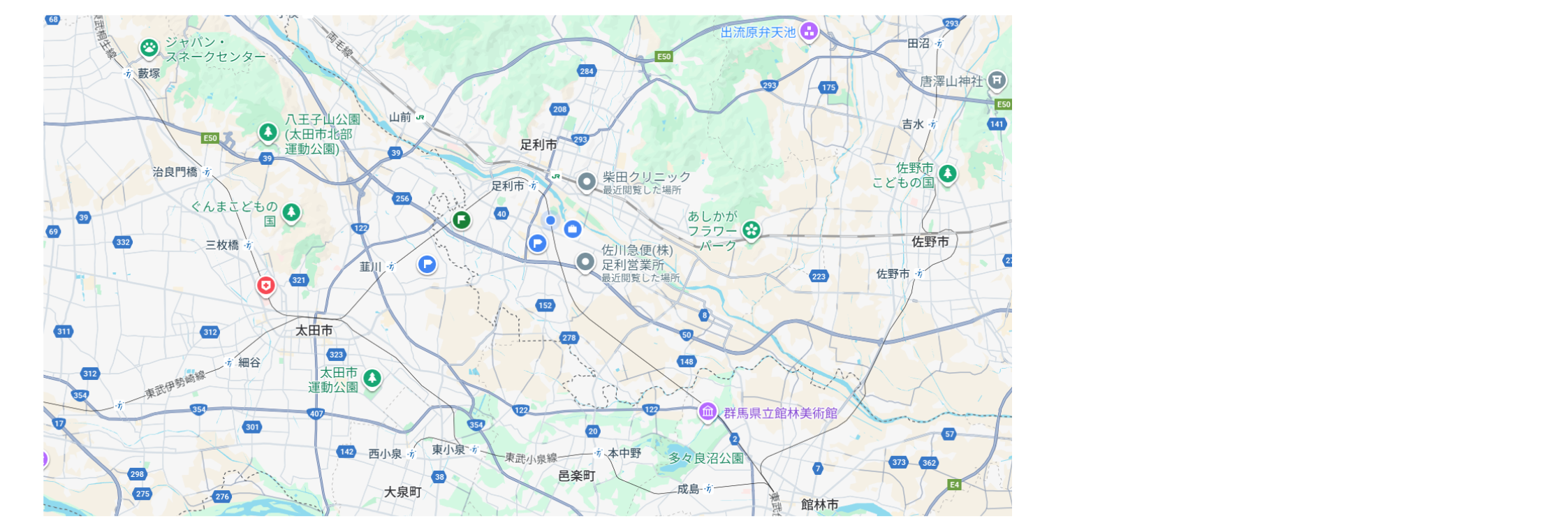 両毛地域の地図画像