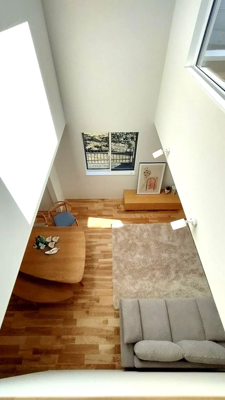 両親と暮らす31坪吹き抜けの家、吹き抜け画像