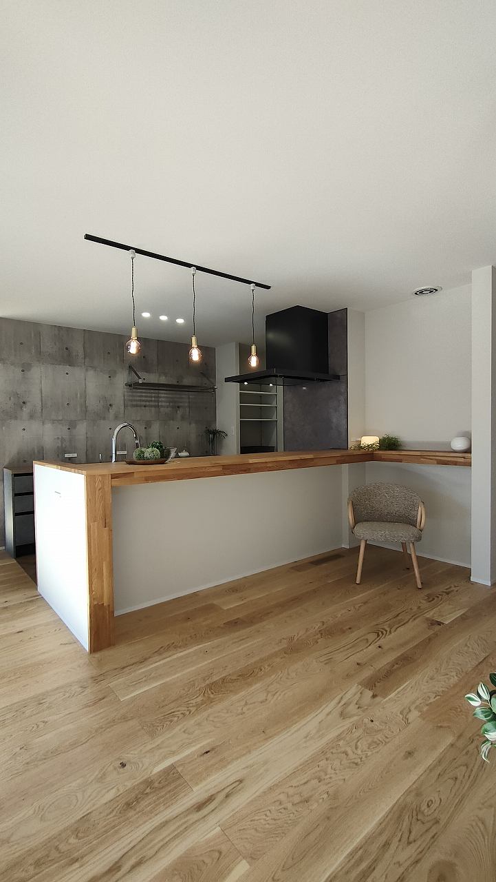 26坪平屋のダイニングキッチン画像