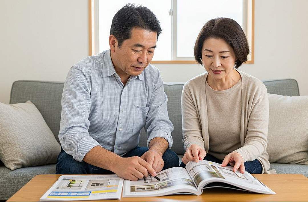 リフォームを検討する夫婦のイメージ画像