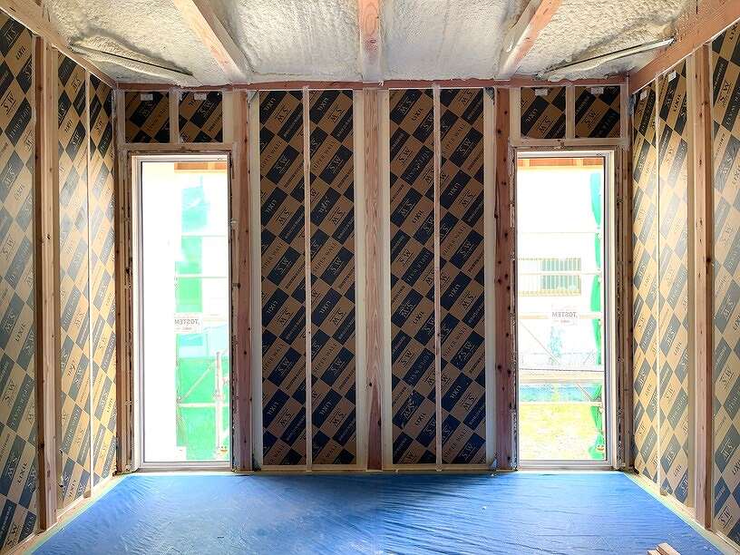 福富住宅の新築工事現場内部の画像