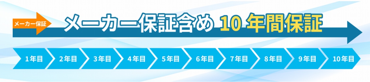 いえーるワランティの10年保証のイラスト